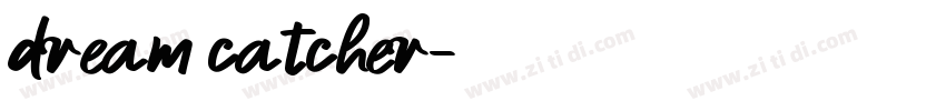 dream catcher字体转换